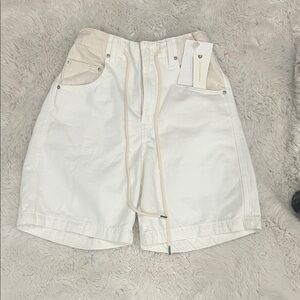 NWT Etica Cream Cargo Shorts